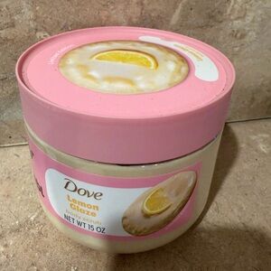Dove Lemon Glaze Body Scrub - Pink and Cream